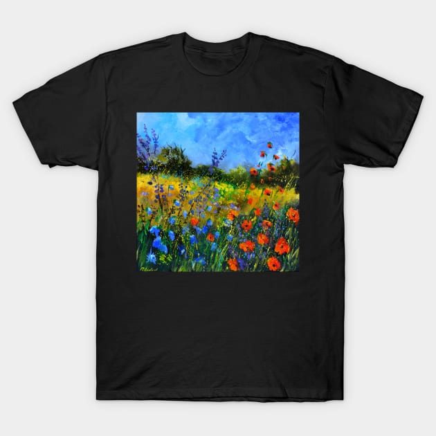 Red poppies T-Shirt by calimero